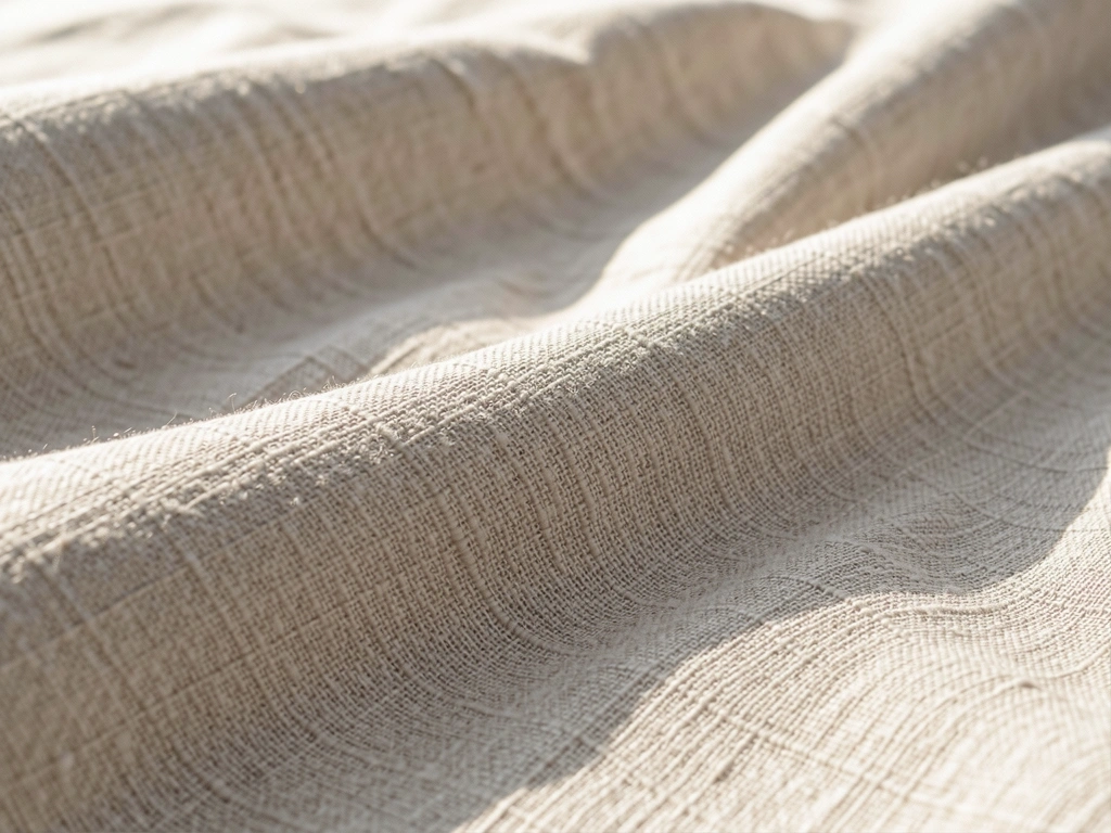 Texture de lin doux évoquant le confort du sommeil